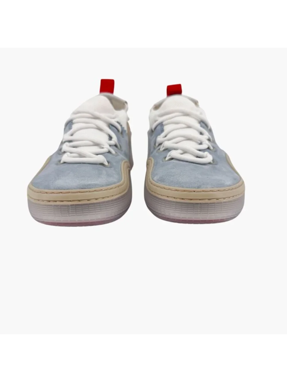 Christian Louboutin Arpoador Blue Drawstring Sneaker Size 39.5 US 9.5 Women's 07